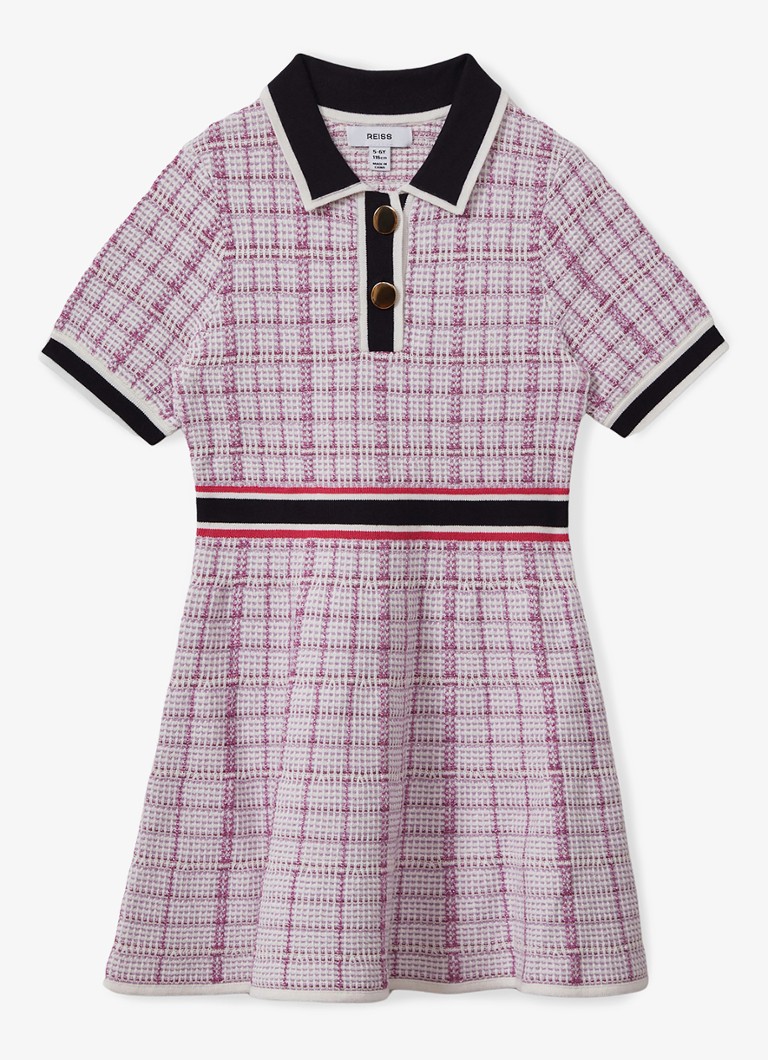 Abito chemisier in tweed Reiss Belle con inserti in lurex
