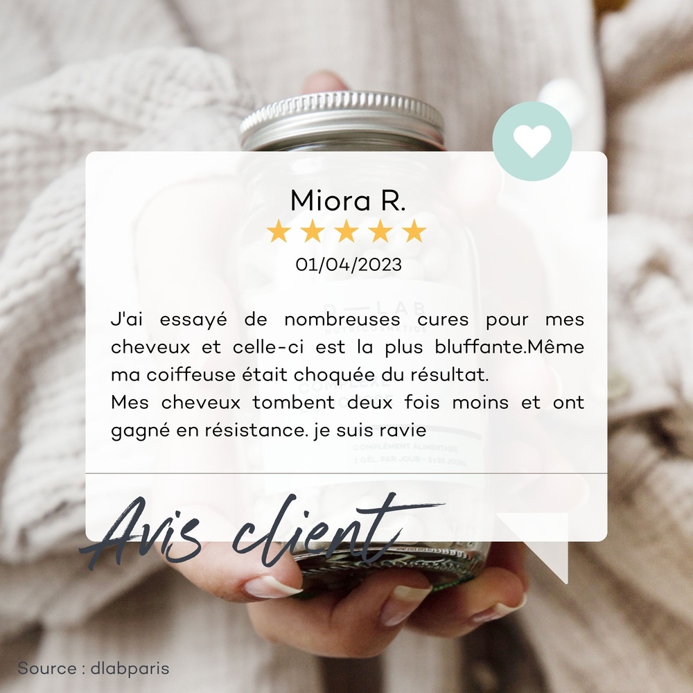 D-Lab Nutricosmetics Complexe de Pousse - 1 Mois Nutrition intense & Activité du bulbe
