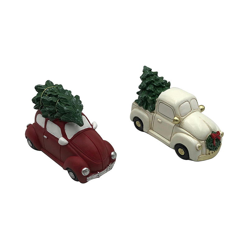Home Bil 12,5x5,5x8 cm m/juletre