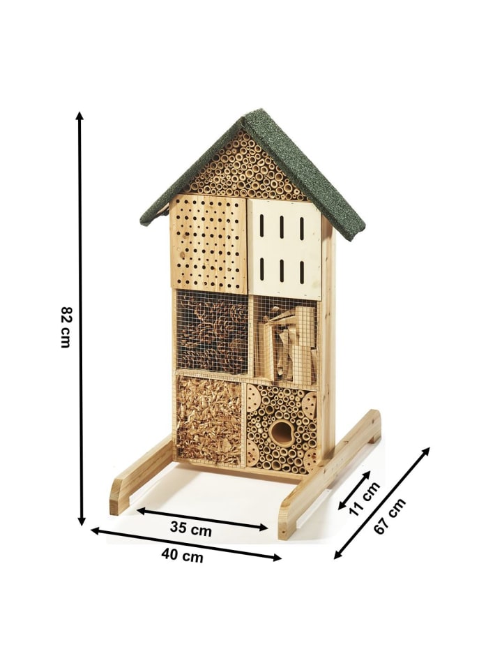 kobolo Gartendekoration BEEHAPPY100 in Braun günstig kaufen onesize