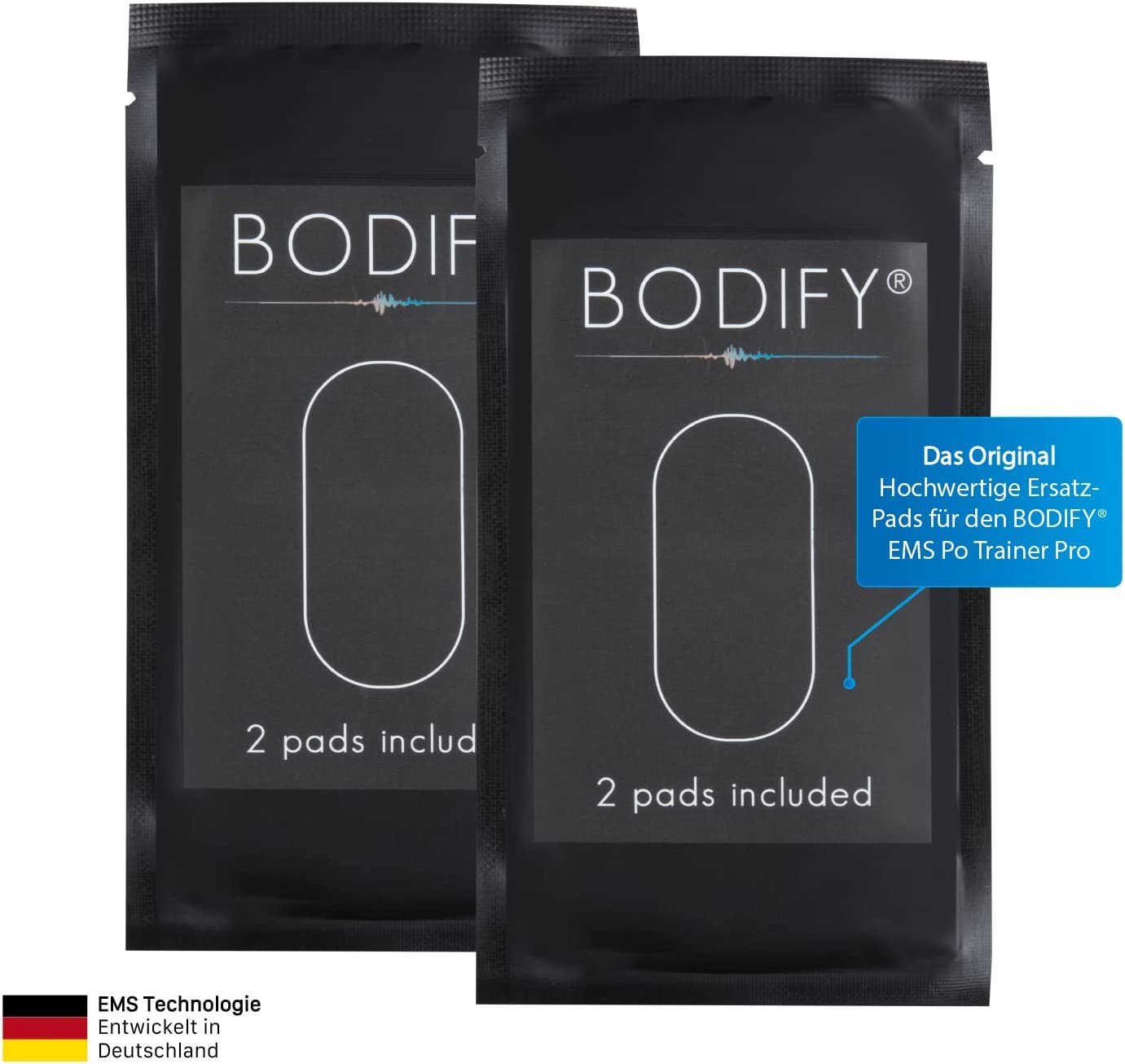 BODIFY EMS-Po-Trainer Bodify Ersatz-Pads 2er-Set (Ohne Controller) für EMS Potrainer Pro, (2-tlg)