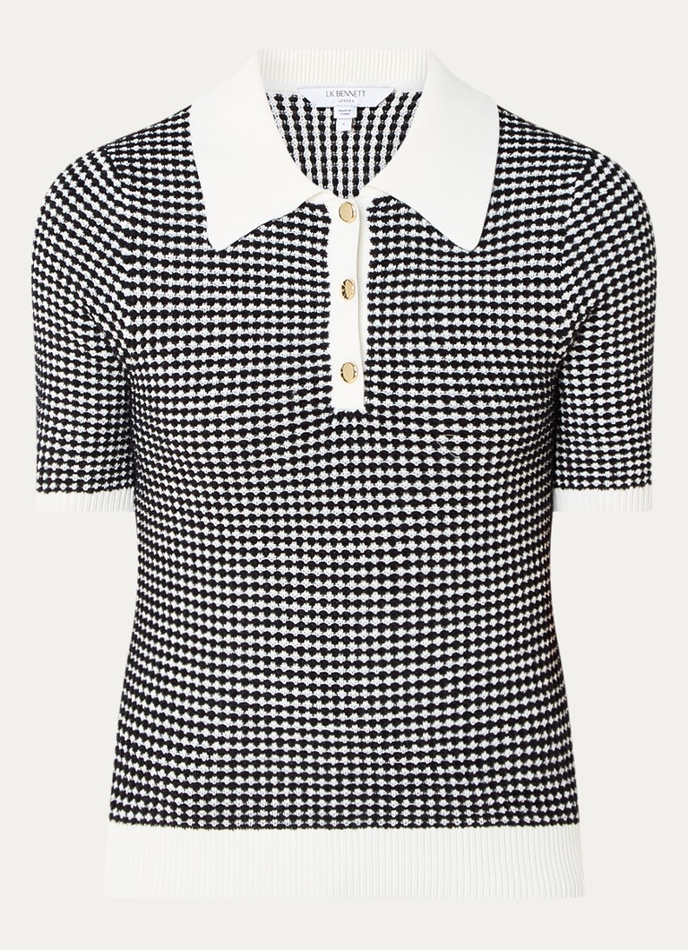 LKBennett Nancy top with polo collar