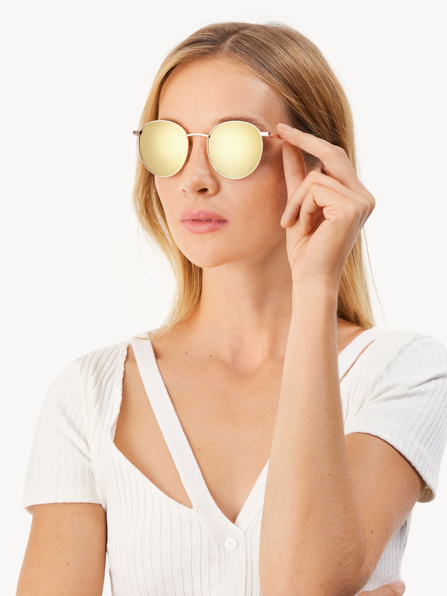 Lunettes de soleil - doré