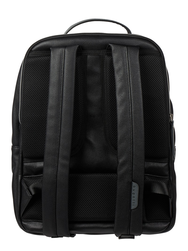 Rucksack in Leder-Optik in schwarz