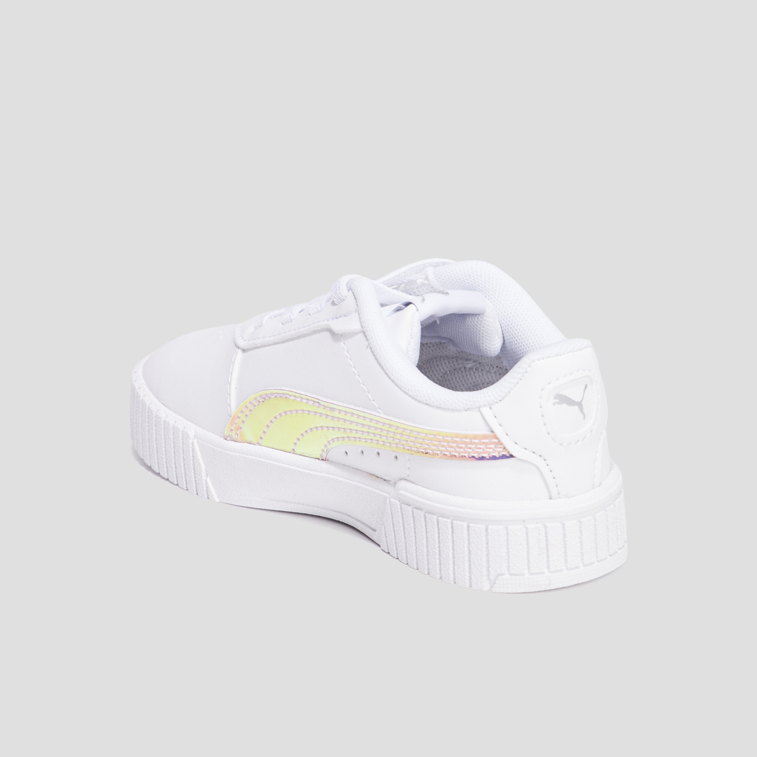 Tennis basses à lacets Puma Carina blanc fille | La Halle