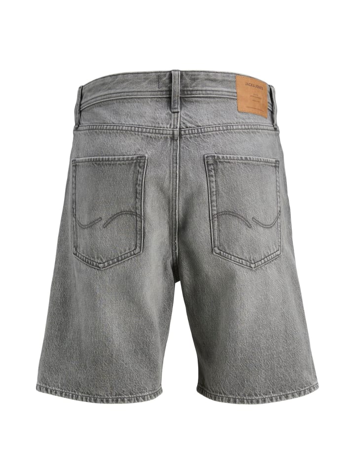 JACK & JONES PLUS Jeans-Shorts in Grey Denim günstig kaufen