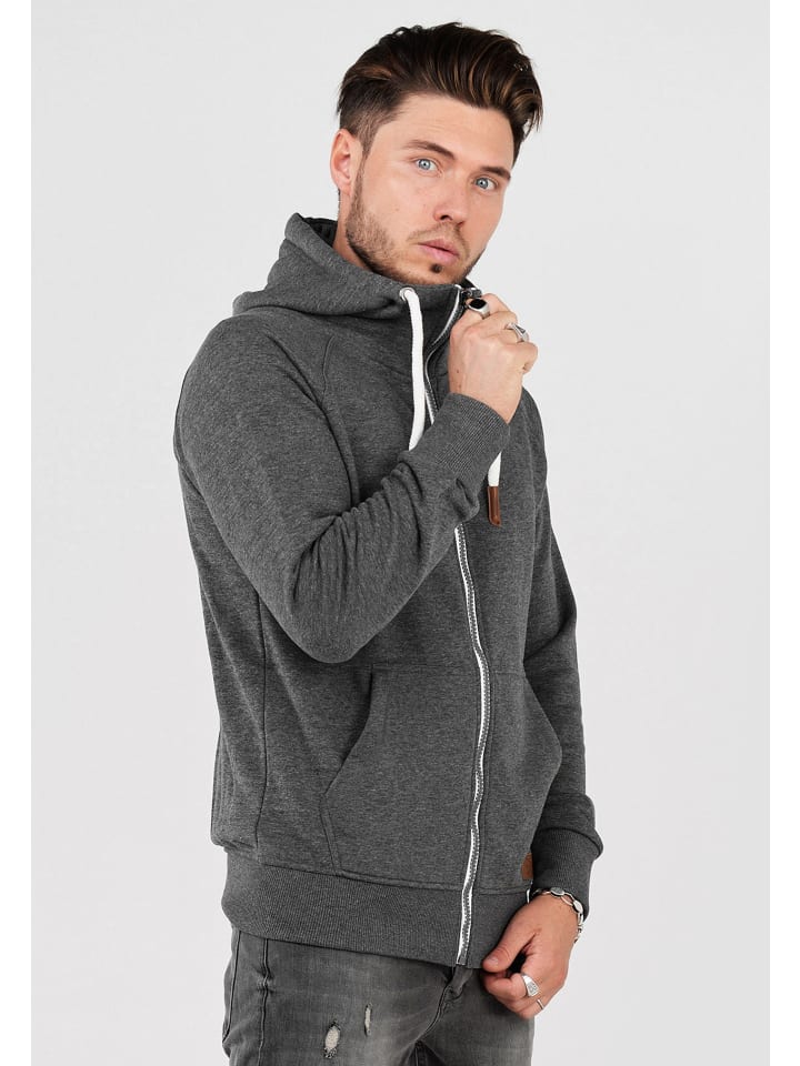 SOULSTAR Sweatjacke - MSWMODESTO Hoodie Weicher Kapuzenpullover Sweatshirt in Dunkelgrau günstig kaufen