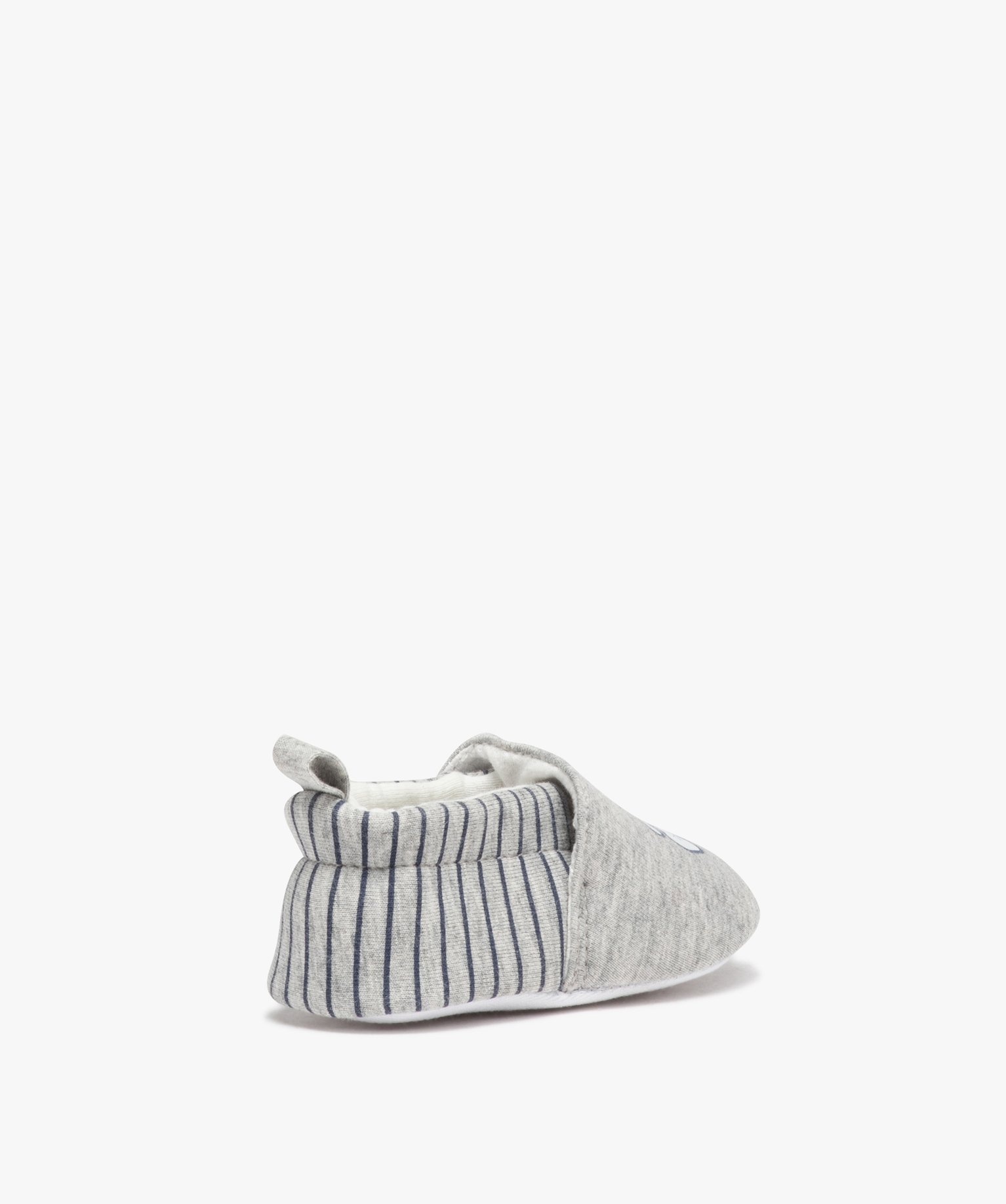 Chaussons de naissance bébé Garçon rayés - LuluCastagnette blanc | GEMO
