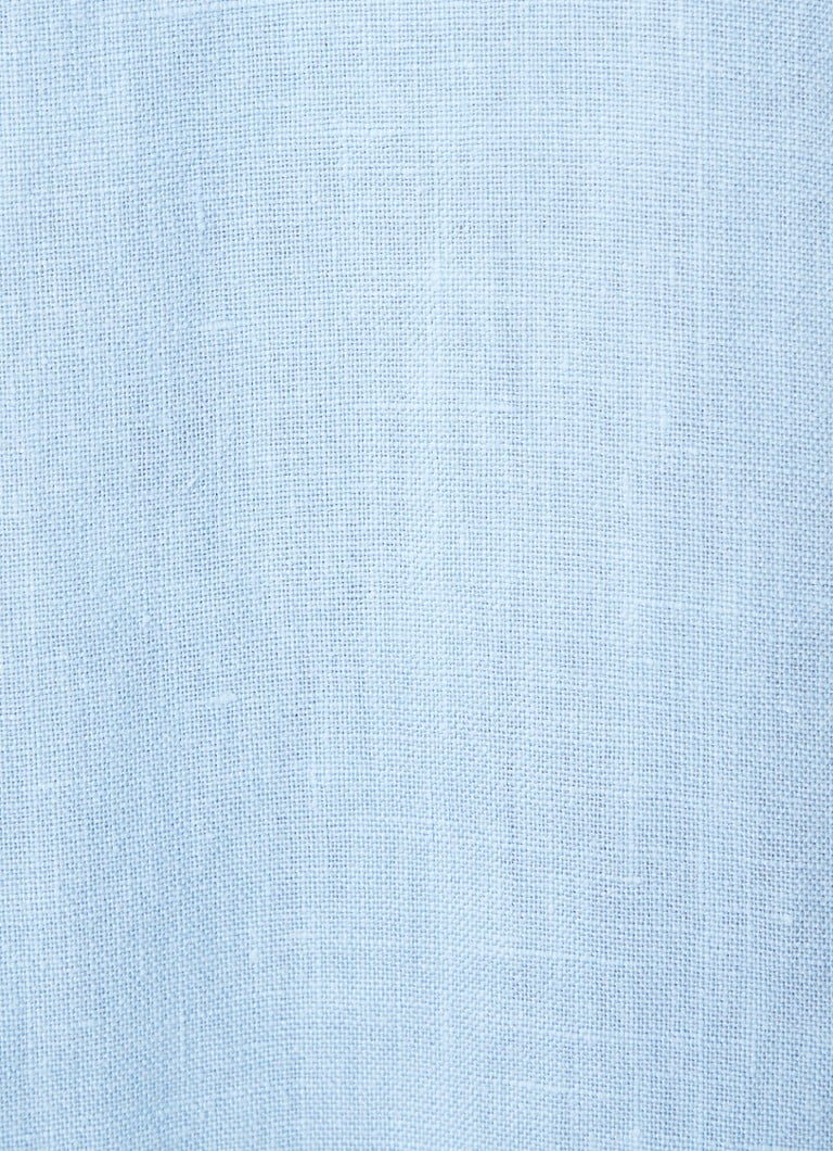 Penn & Ink lanena midi tunika haljina s V-izrezom