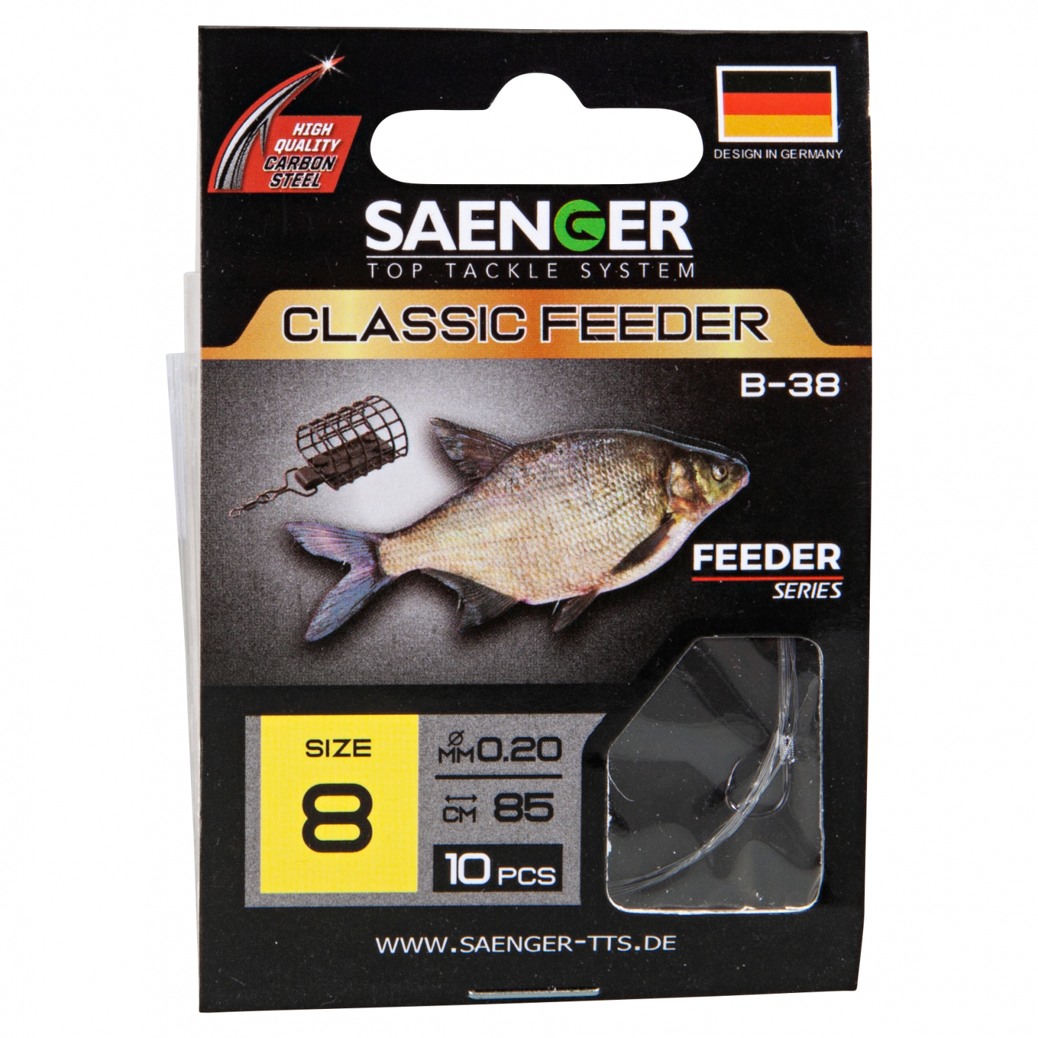 Sänger Zielfisch-Haken, gebunden (Classic Feeder B-38)