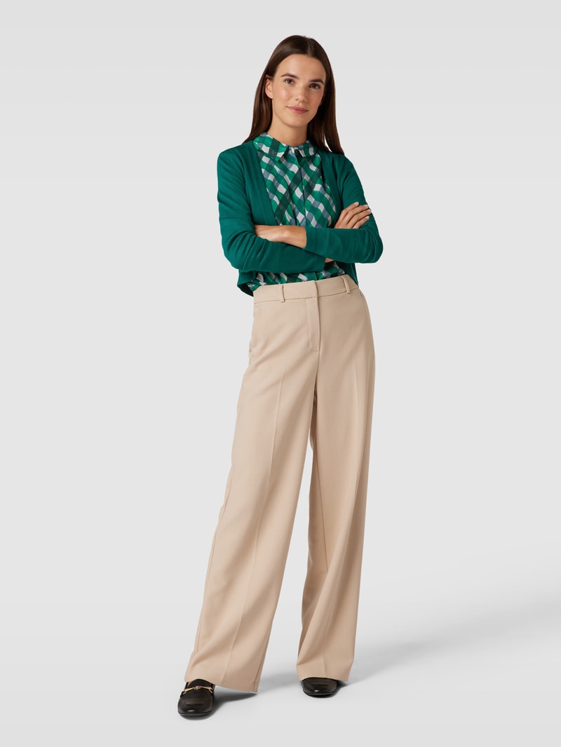 Bolero in unifarbenem Design Modell 'ASTRID' in dunkelgrün
