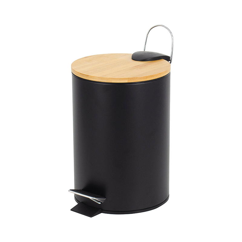 Home Pedalbøtte 3 l m/soft lukking, bambuslokk