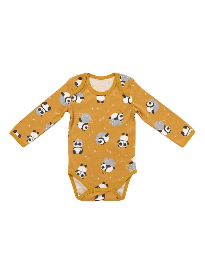 Schlummersack Bio Baby-Bodys langarm 3er-Pack in Gold günstig kaufen