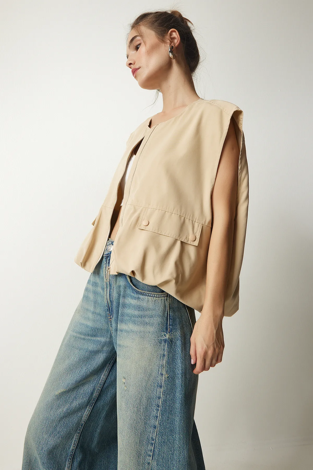 Happiness İstanbul  Weste - Beige - Basic