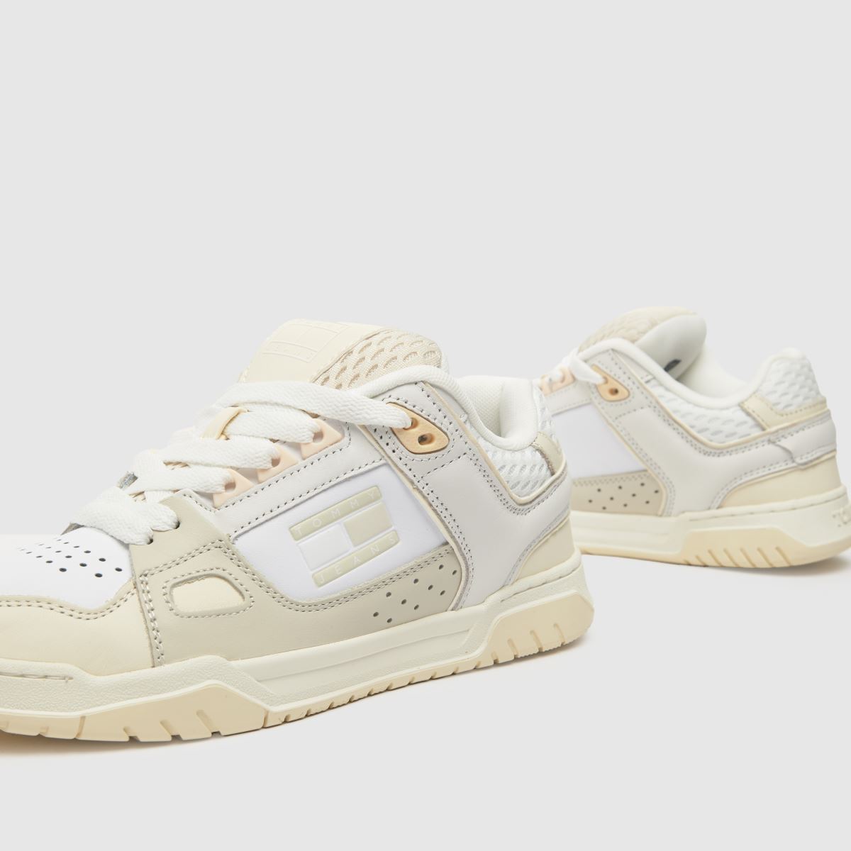 Tommy Jeans – Vita skateboardsneakers