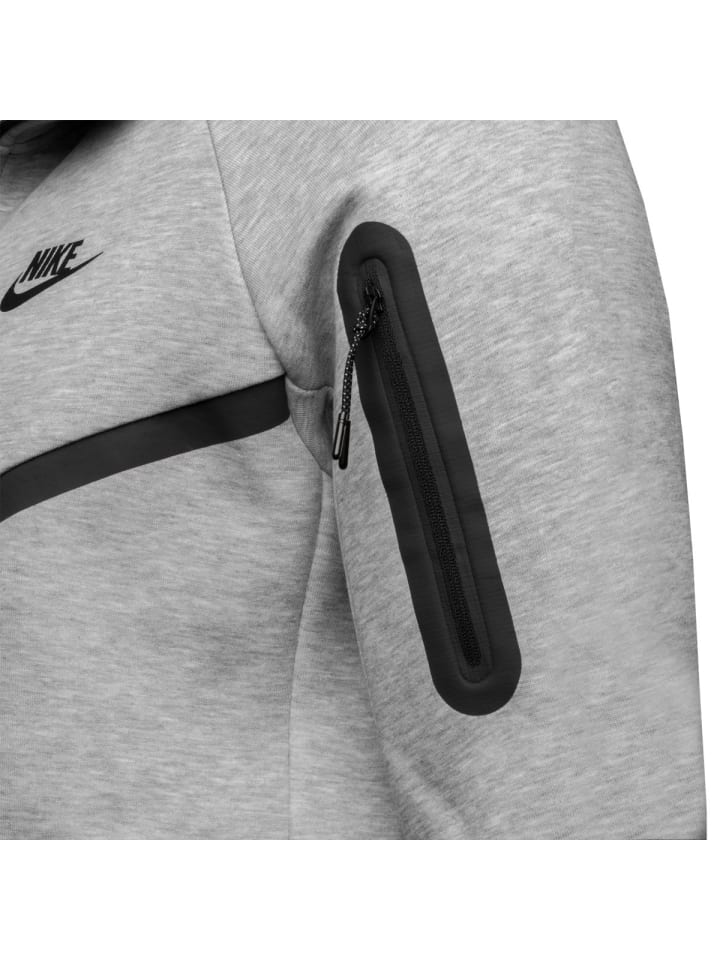 Nike Fleecejacke Tech Fleece Full-Zip Windrunner Hoodie in grau günstig kaufen