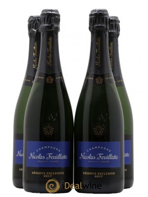 Champagne Nicolas Feuillate Brut Reserve Exclusive  - Lot de 4 Bouteilles
