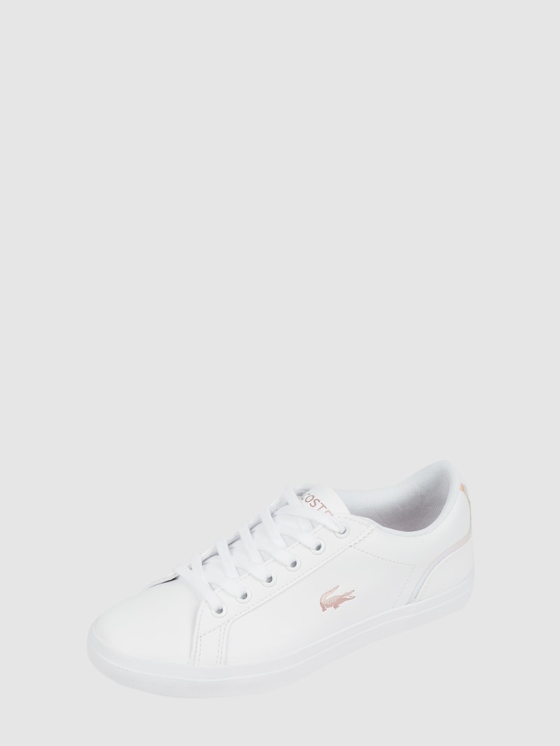 Sneaker in Leder-Optik Modell 'Lerond' in weiß