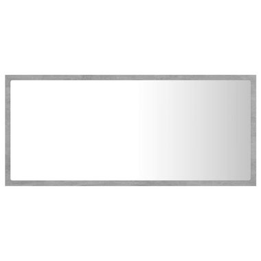 vidaXL Badezimmerspiegelschrank LED-Badspiegel Betongrau 90x8,5x37 cm Acryl (1-St)