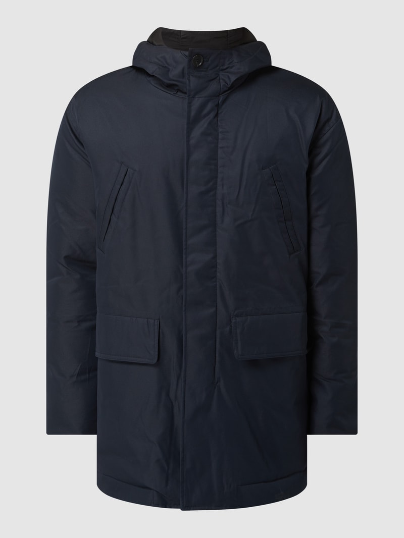 Parka mit Wattierung Modell 'Ashon' in dunkelblau