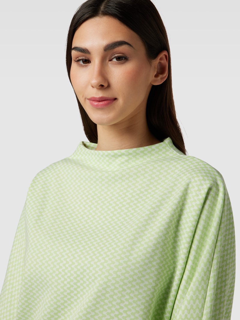 Sweatshirt mit Allover-Muster Modell 'Gillu' in hellgrün