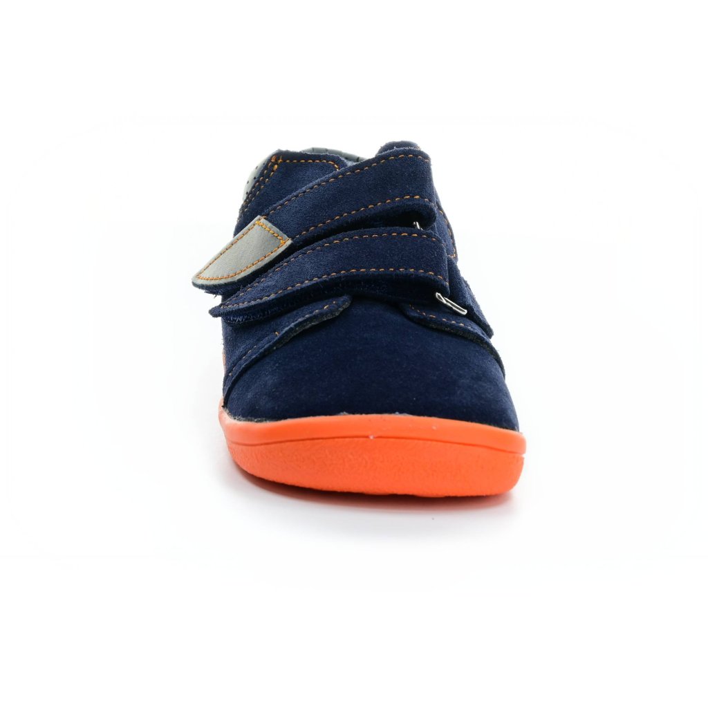Beda Blue Mandarine mit Membran (BF 0001/W/M/2) dunkel blaue Barfuß-Stiefeletten