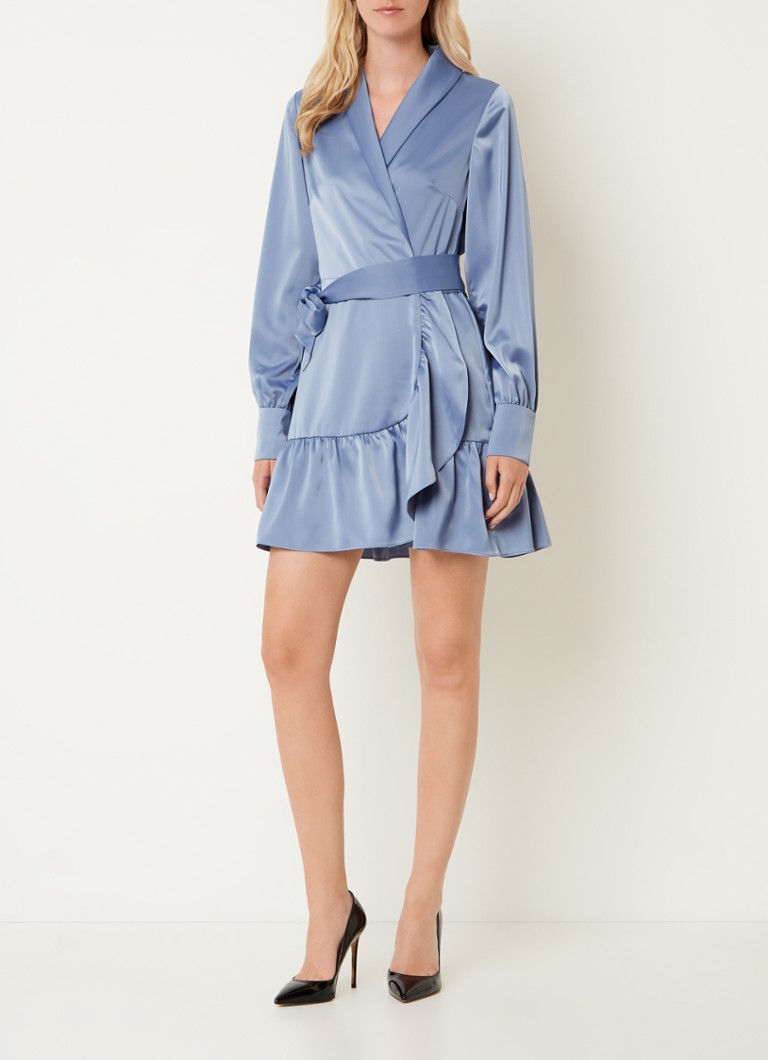 NIKKIE - Vivien - Rochie din satin cu volane