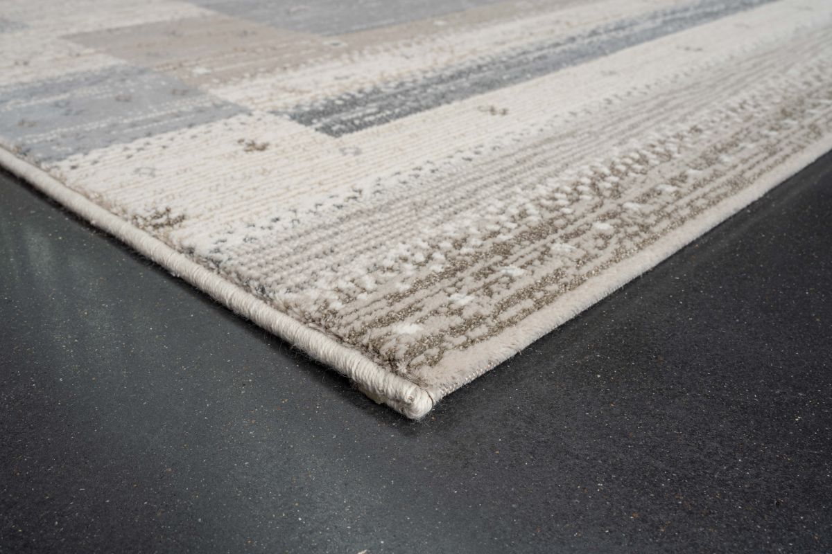 Webteppich Tuareg 2.0 Grau-Braun-Braun 80 x 150 cm