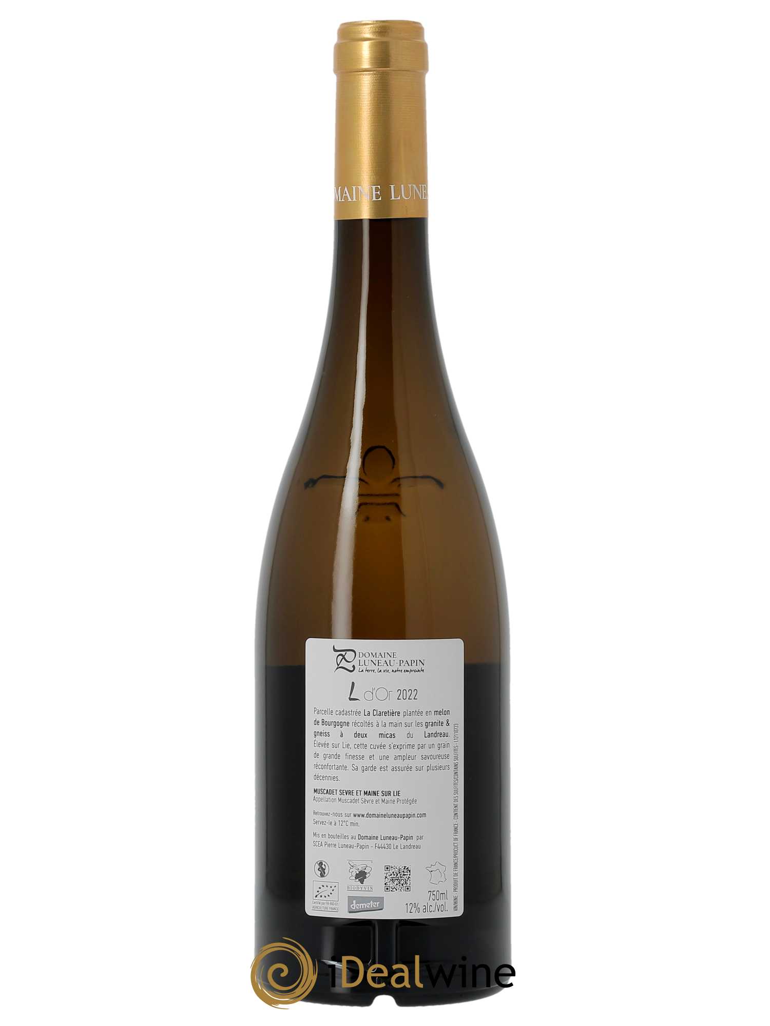 Muscadet-Sèvre-et-Maine L D'Or Luneau-Papin  2022 - Lot de 1 Bouteille