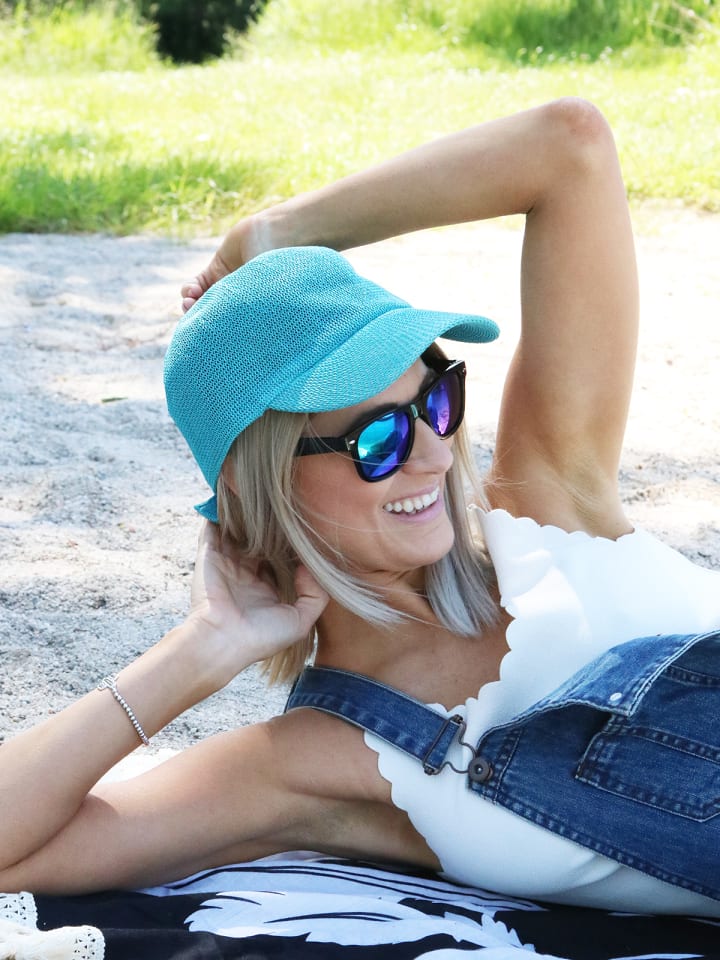 styleBREAKER Nerd Sonnenbrille in Schwarz / Blau verspiegelt günstig kaufen onesize