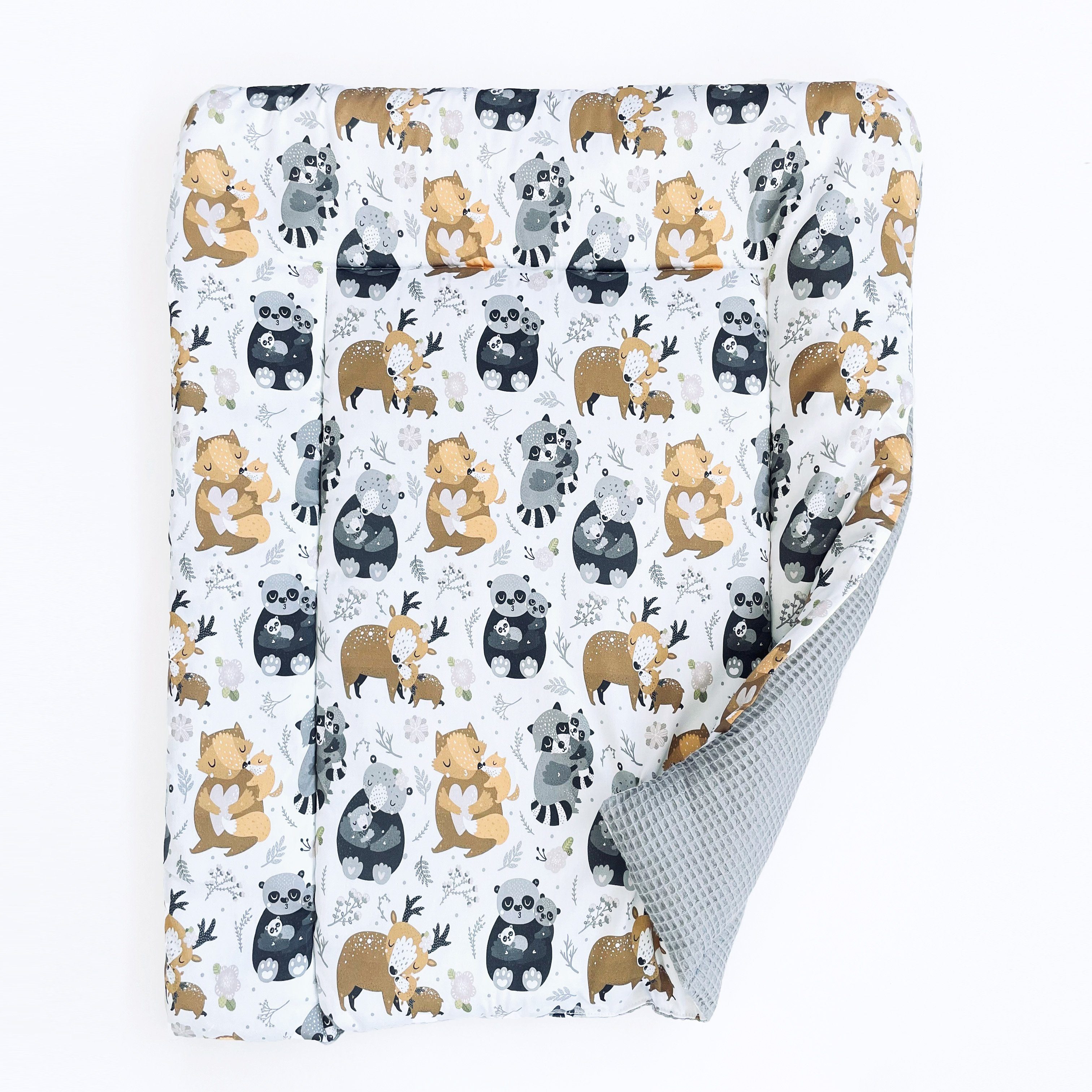BABEES Wickelauflage Wickelunterlage für Ikea 75x75 70x50cm 100% Baumwolle Baby zweiseitig