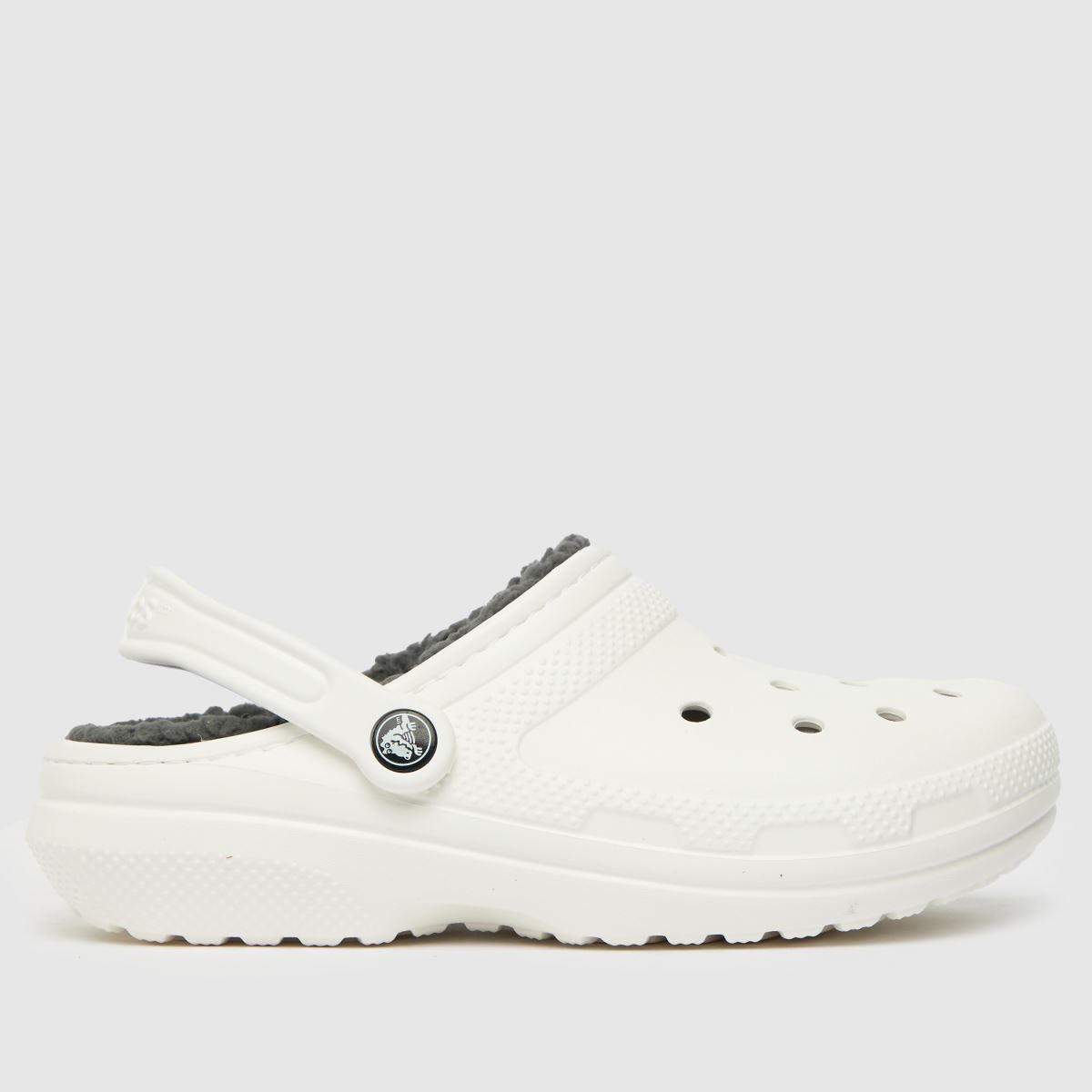 Klasični podloženi sandali Crocs v beli barvi