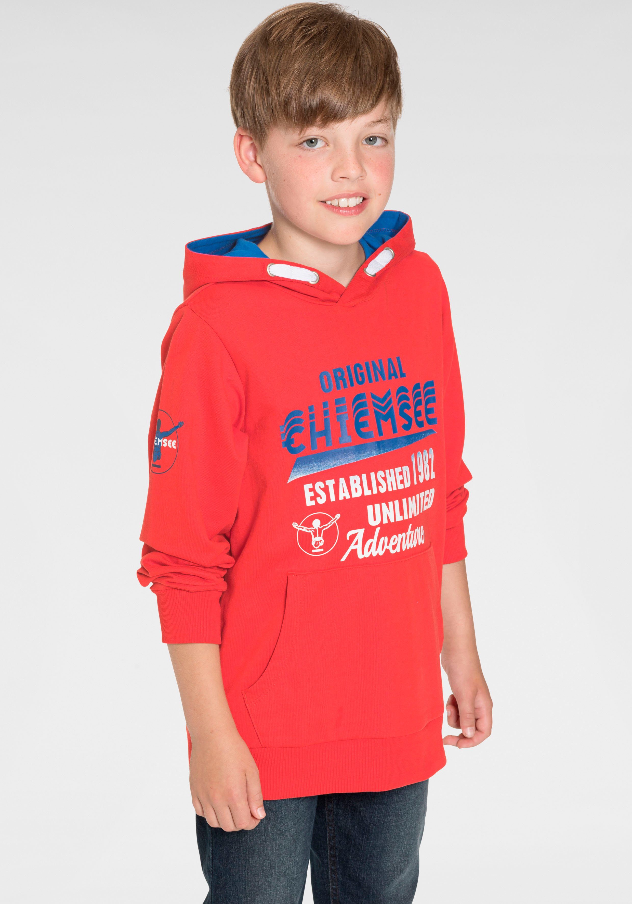 Chiemsee Kapuzensweatshirt mit Kontrast-Futter