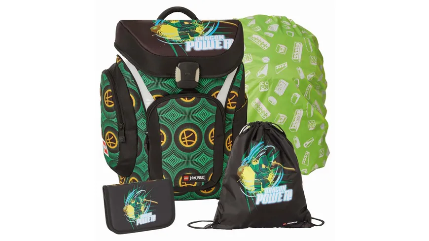 LEGO® NINJAGO® Explorer Schulranzen-Set Premium Dragon Power 4teilig