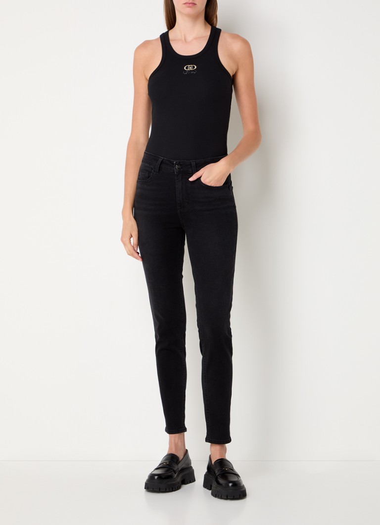 Liu Jo High waist skinny jeans with rhinestone decoration