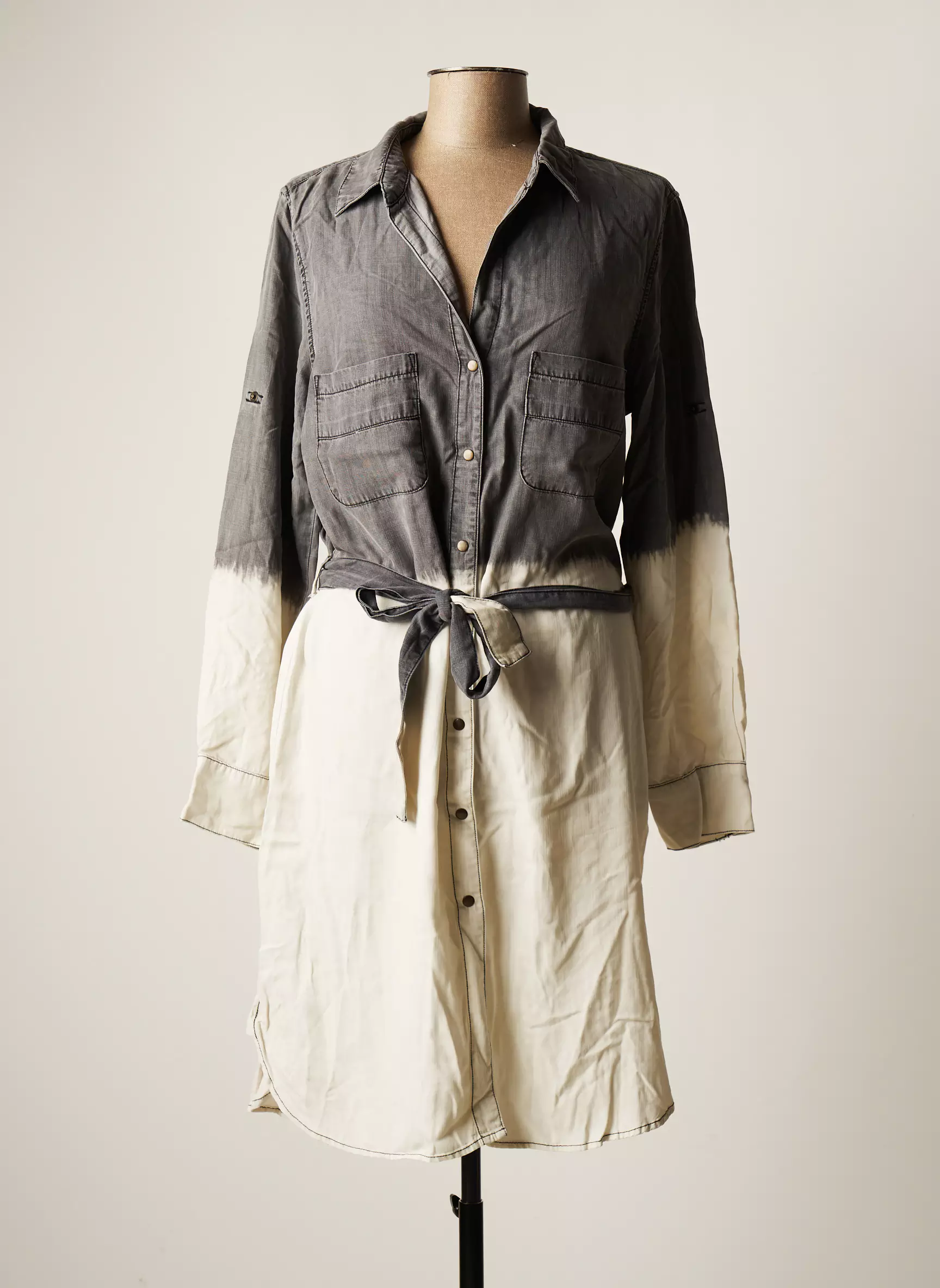 Five Robes Mi Longues Femme couleur gris