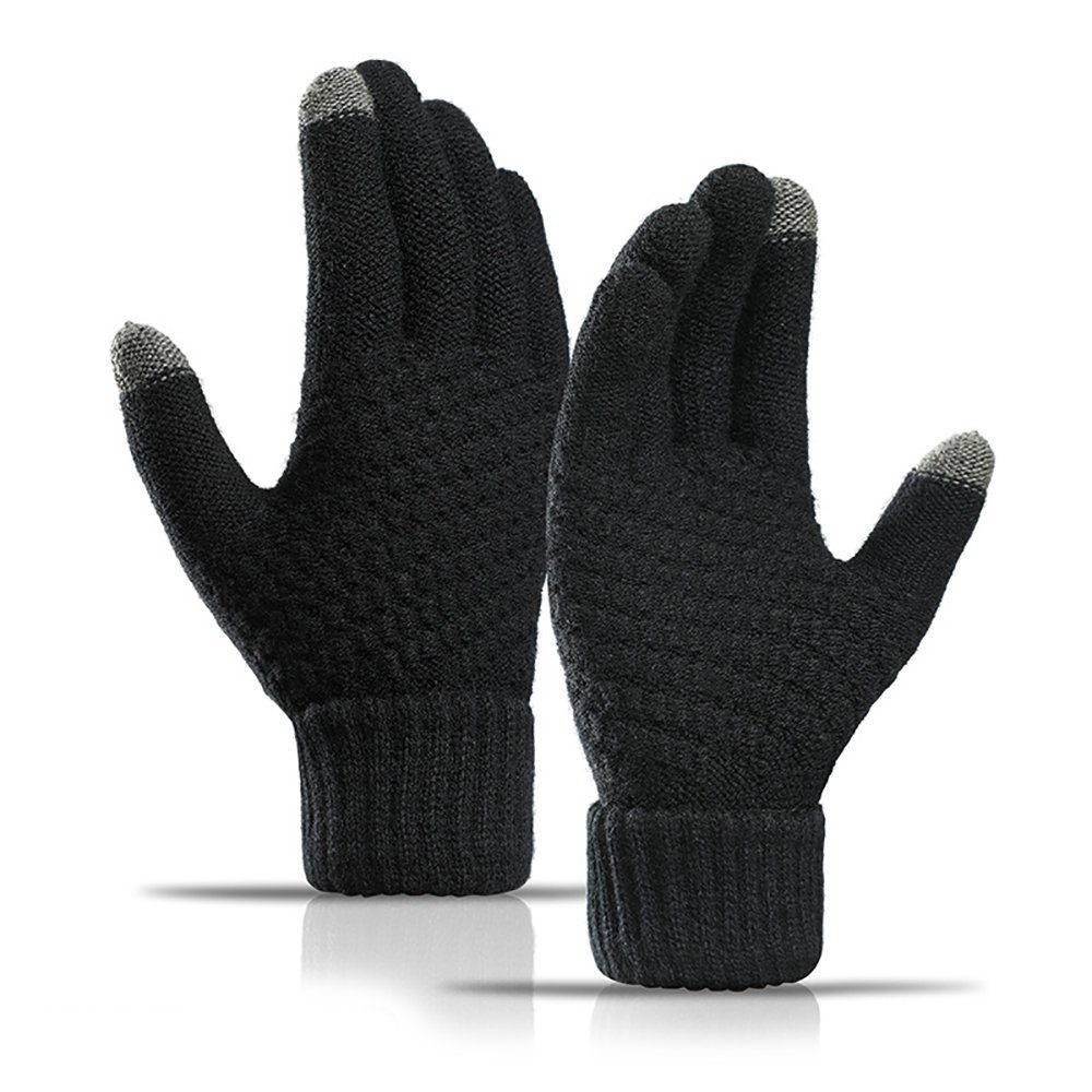 Alster Herz Fleecehandschuhe Super Weiche Touchscreen Handschuhe, Winter, Unisex, A0212