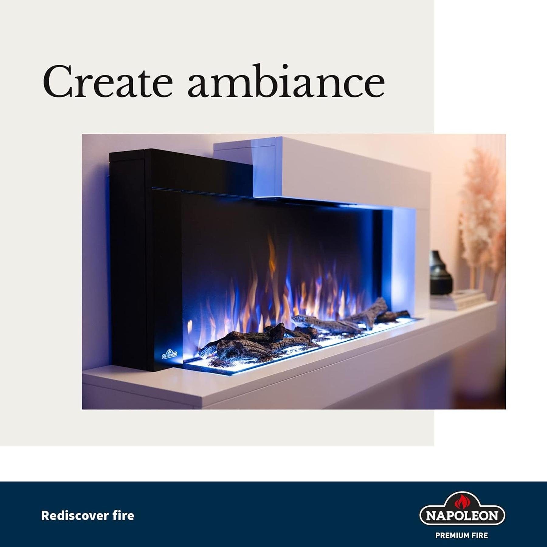 Napoleon Elektrokamin Napoleon Premium Fire Cara, NEFP32-5019W-EU, Fernbedienung, Wandmontage