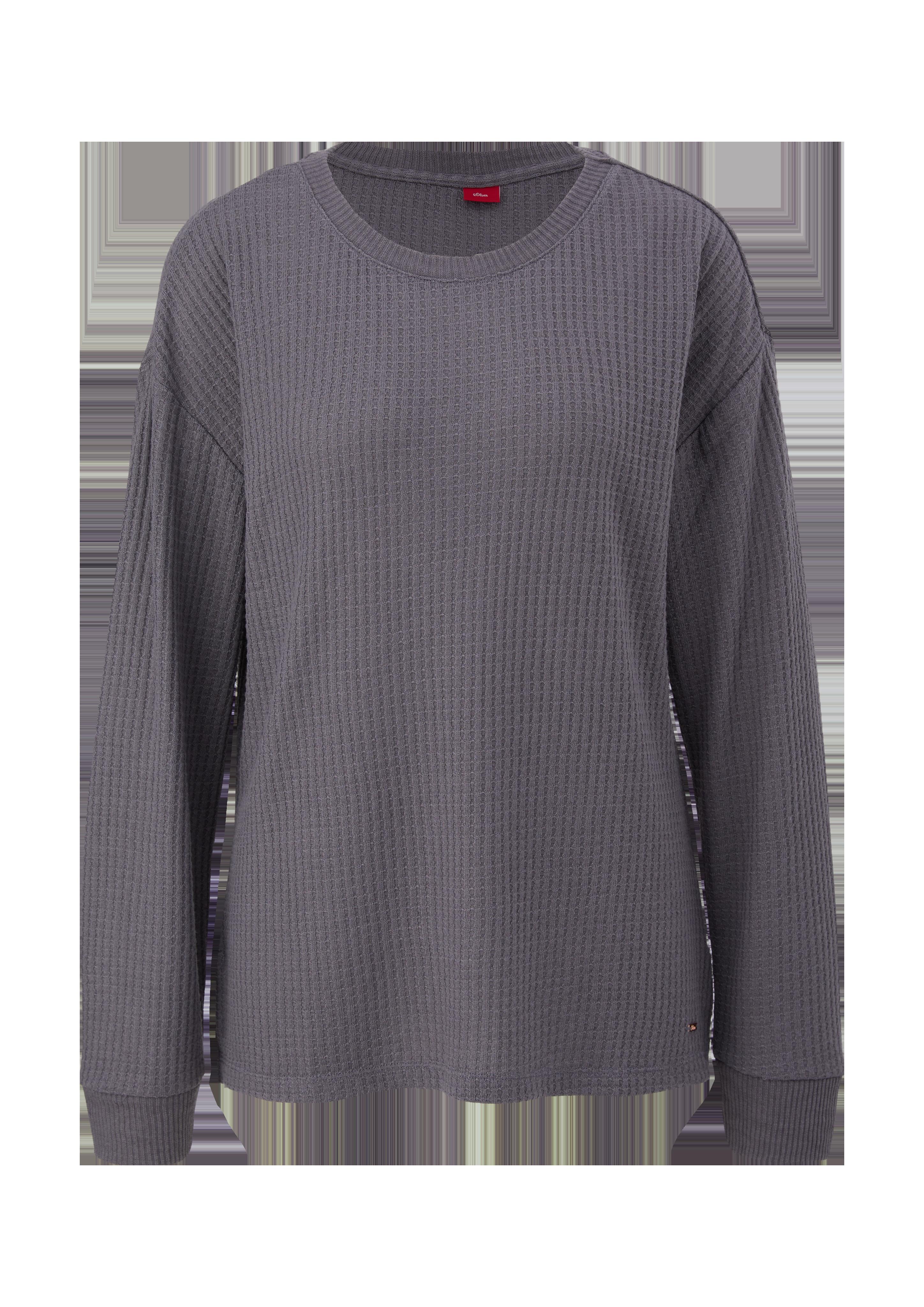 Pyjamaoberteil aus Waffelpiqué  6007792-9000