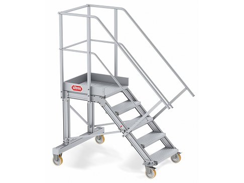 Scară cu platformă Altrex 224505 cu 4 roți 45º 1,04 m