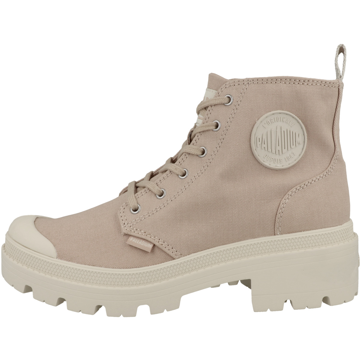 Palladium Pallabase Twill Schnürboots beige