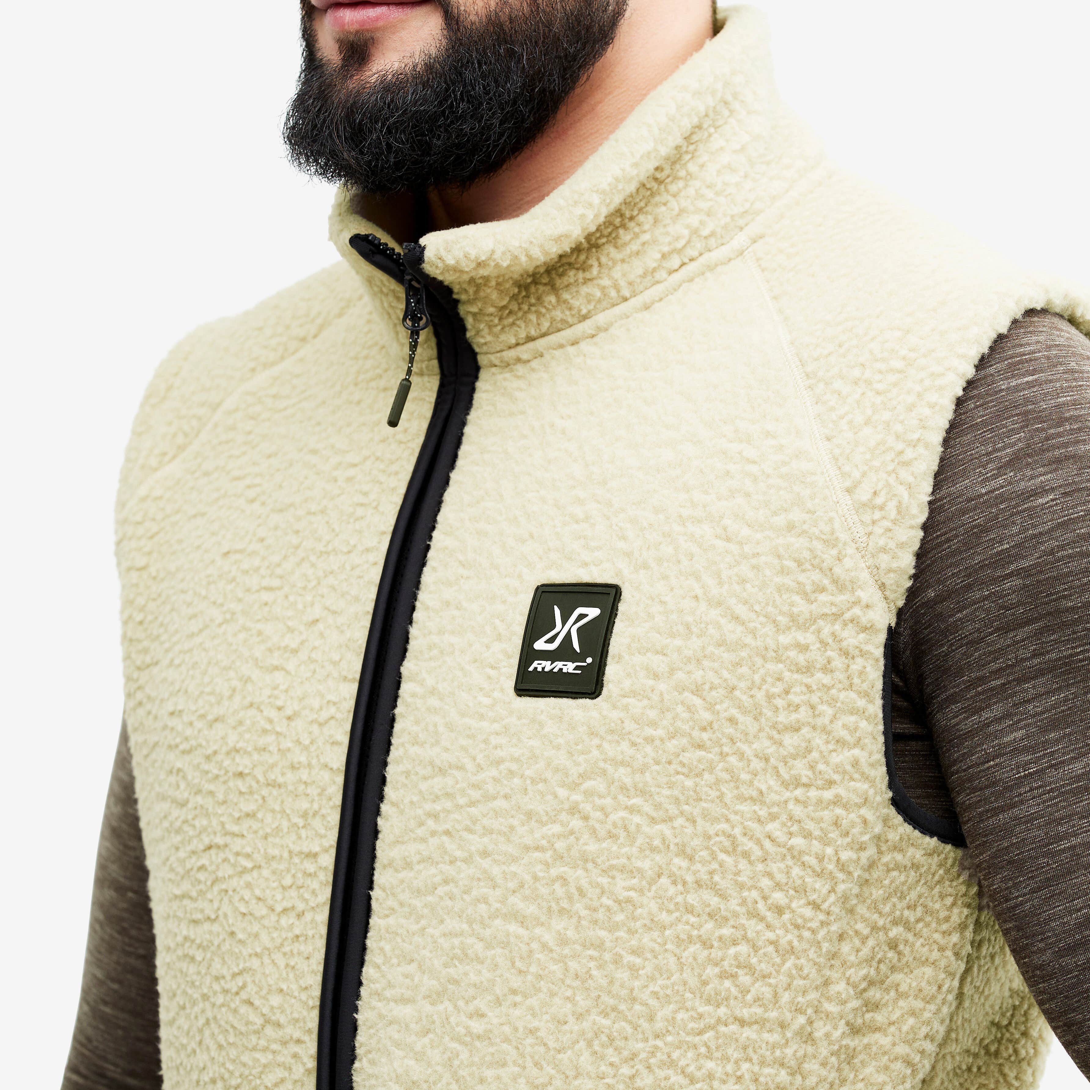 Sherpa Vest Homme Beige Khaki