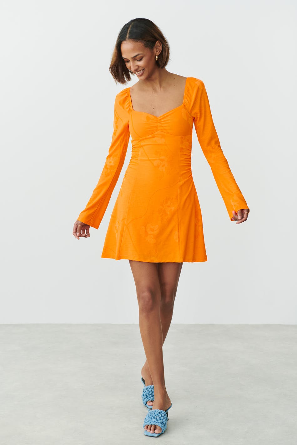 Jacquard mini dress