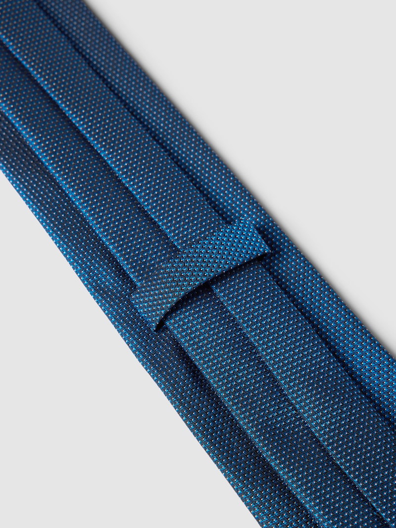 Krawatte mit Allover-Muster in royalblau