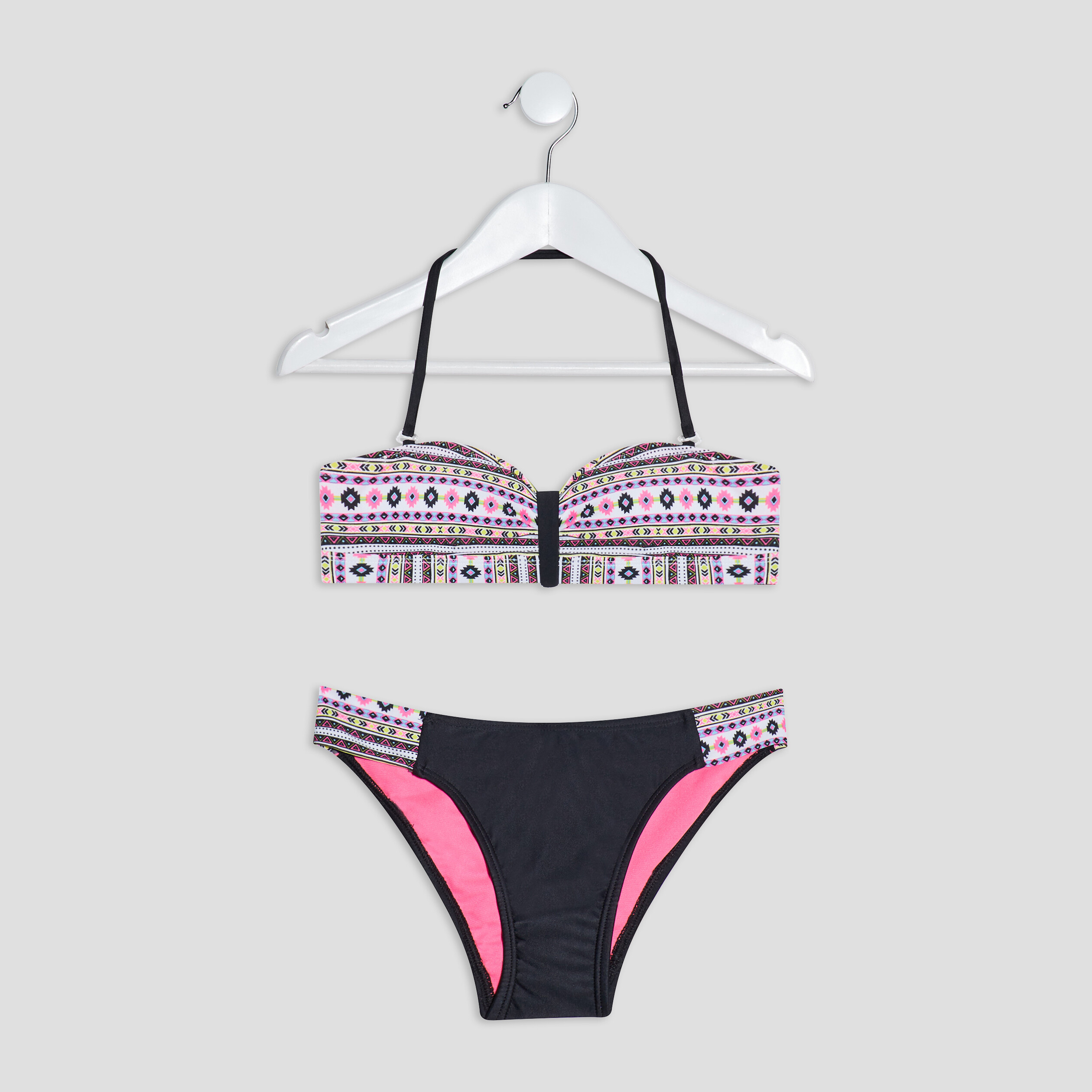 Maillot de bain 2 pièces multicolore fille | La Halle