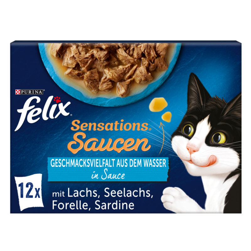 Felix Nassfutter Felix Sensations 12x85g Geschmacksvielfalt aus dem Wasser