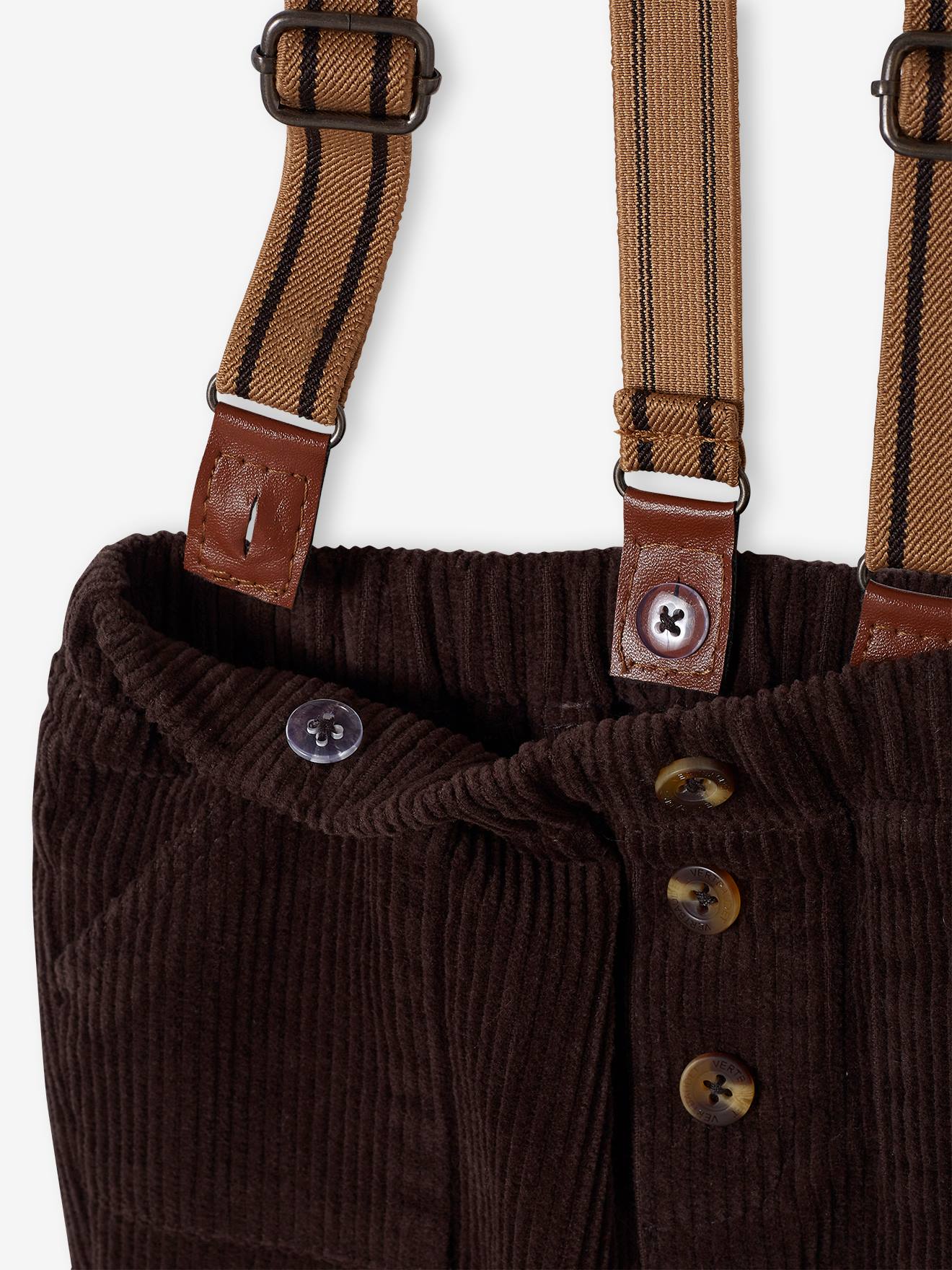 Pantalon en velours côtelé bébé chocolat