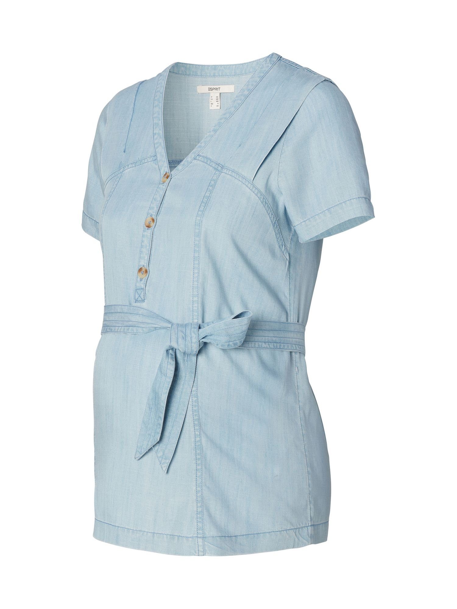 ESPRIT maternity Umstandsbluse Bluse mit V-Ausschnitt und Knöpfen