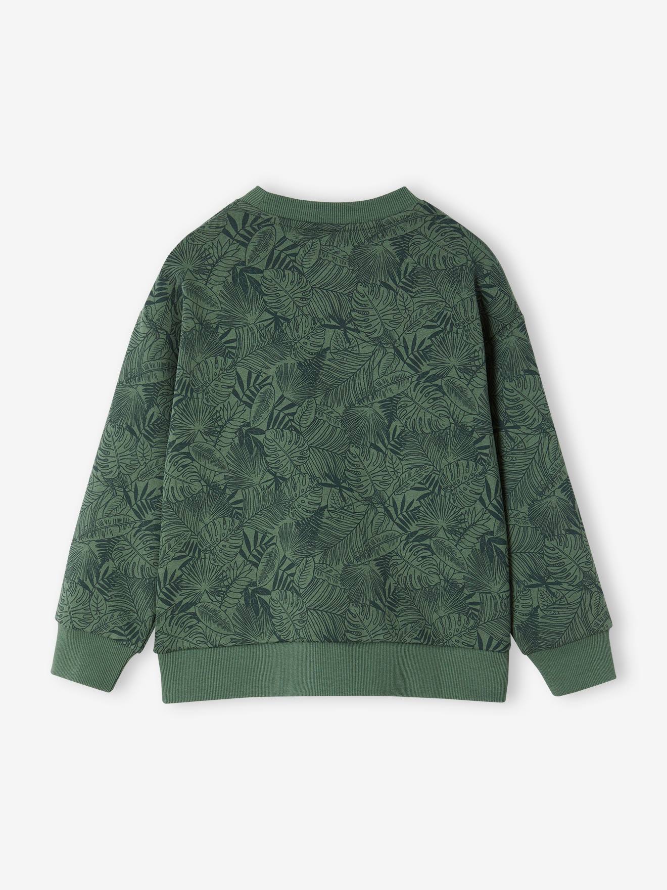 Vertbaudet Jungen Sweatshirt mit Recycling-Polyester - grün