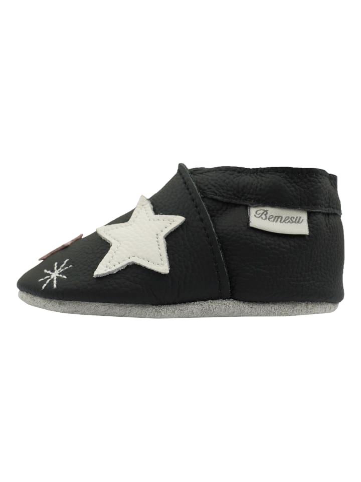 Yalion Leder-Krabbelschuhe 